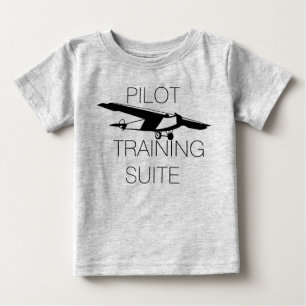 Camiseta Para Bebê Conjunto de treinamento de piloto fofo