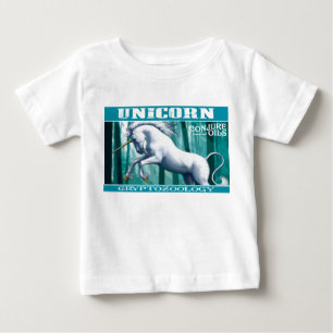 Camiseta Para Bebê Conjure óleos - Unicórnio Criptozoologia da