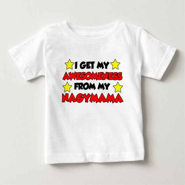 Camiseta Para Bebê Consciência De Nagymama (Frente)