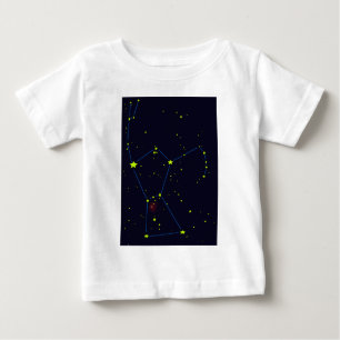 Camiseta Para Bebê Constelação de Orion