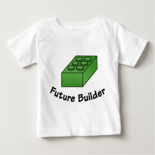 Camiseta Para Bebê Construtor futuro engraçado - ilustrações do bloco