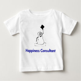 Camiseta Para Bebê Consultor de Felicidade Snowman