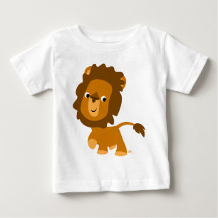 Camiseta Para Bebê Conteúdo de um desenho animado Lion Baby T-shirt