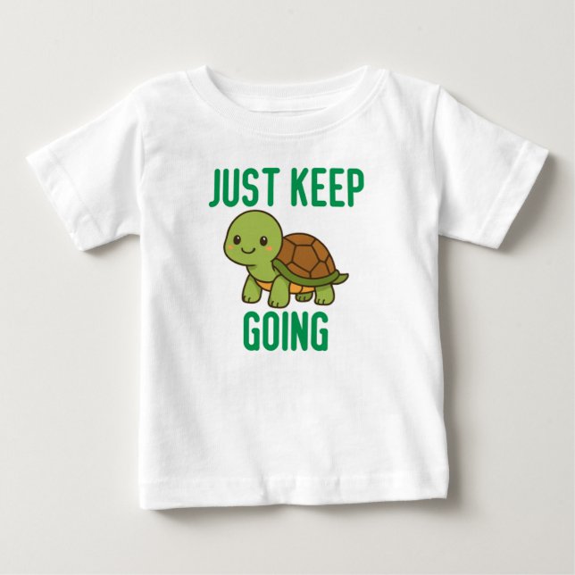 Camiseta Para Bebê Continue Em Frente (Frente)