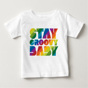 Camiseta Para Bebê Continue Groovy Baby