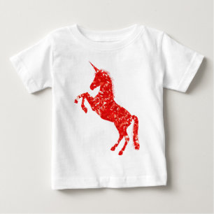 Camiseta Para Bebê Conto de fadas criatura mitológica unicórnio
