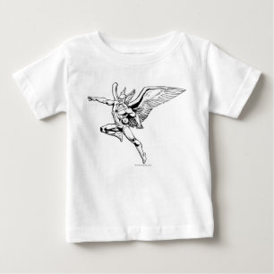 Camiseta Para Bebê Contorno do Hawkman Soaring