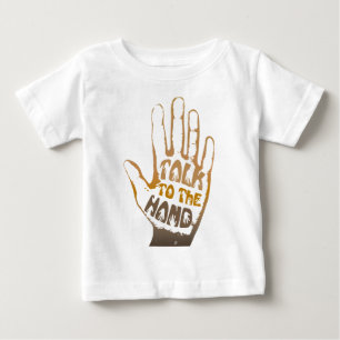 Camiseta Para Bebê Conversa à mão