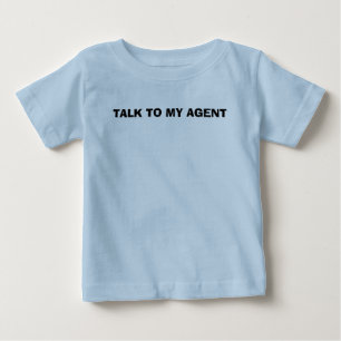 CAMISETA PARA BEBÊ CONVERSA A MEU AGENTE