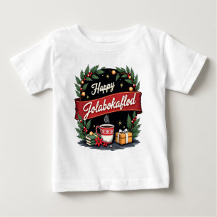 Camiseta Para Bebê Convidado de Férias Feliz Jolabokaflod
