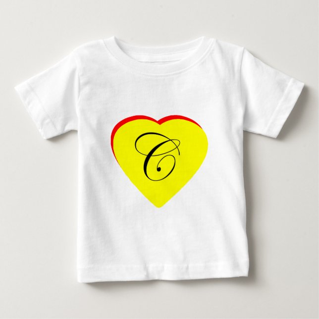 Camiseta Para Bebê Convite Para Casamento Coração Vermelho C Amarelo  (Frente)