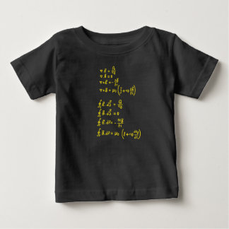 Camiseta Para Bebê Convite para Sticker Quadrado de Fórmula Física