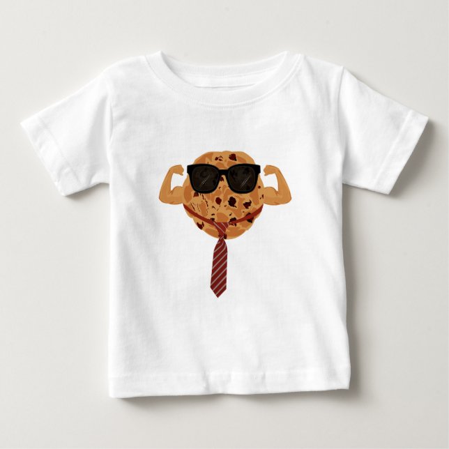 Camiseta Para Bebê Cookie difícil - Legal (Frente)