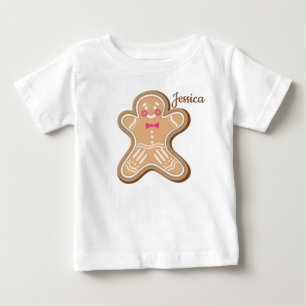 Camiseta Para Bebê Cookie Fofo Personalizado
