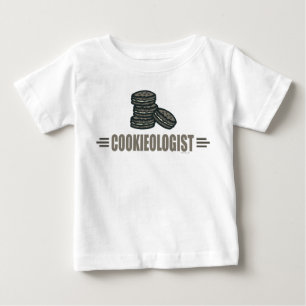 Camiseta Para Bebê Cookies Engraçados