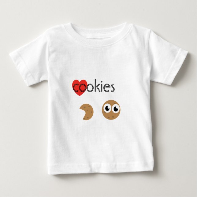 Camiseta Para Bebê Cookies shirt (Frente)