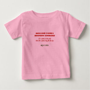 Camiseta Para Bebê Cookout de Reunião Familiar no Parque T-Shirt