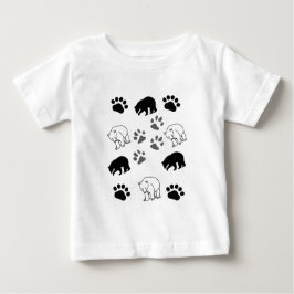Camiseta Para Bebê Cool Cub Toddler Shirt | Polar Bear & Paws Graphic