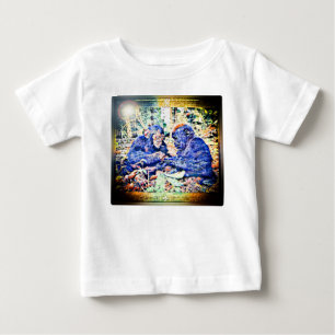 Camiseta Para Bebê Cooperação Chimp & Gorilla 01