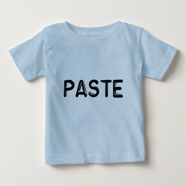 Camiseta Para Bebê Cópia e pasta - pasta (Frente)