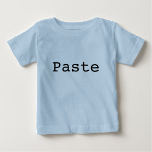 Camiseta Para Bebê Copiar e Colar para Gêmeos "PASTE"