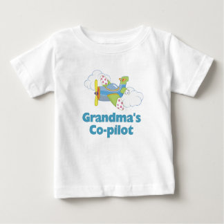 Camiseta Para Bebê Copiloto da vovó