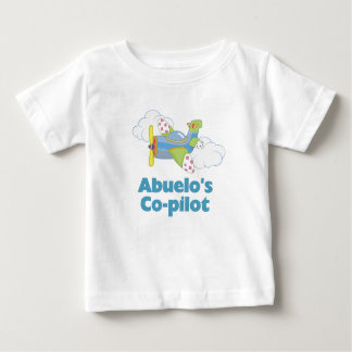Camiseta Para Bebê Copiloto de Abuelo