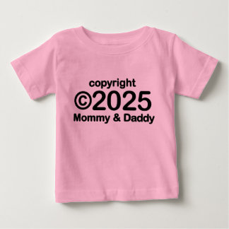 Camiseta Para Bebê Copyright 2022 - Mamãe e camiseta de bebê Pai