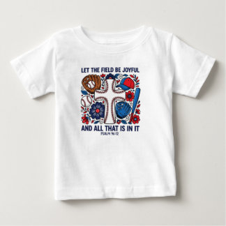 Camiseta Para Bebê Coquete de Beisebol Alegre PNG
