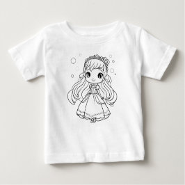 Camiseta Para Bebê Cor Princesa você mesmo