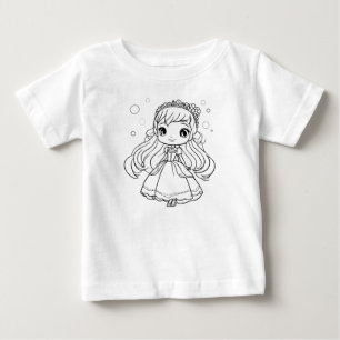 Camiseta Para Bebê Cor Princesa você mesmo