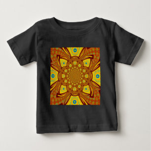 Camiseta Para Bebê Cor tradicional da Ásia Vermelha ouro