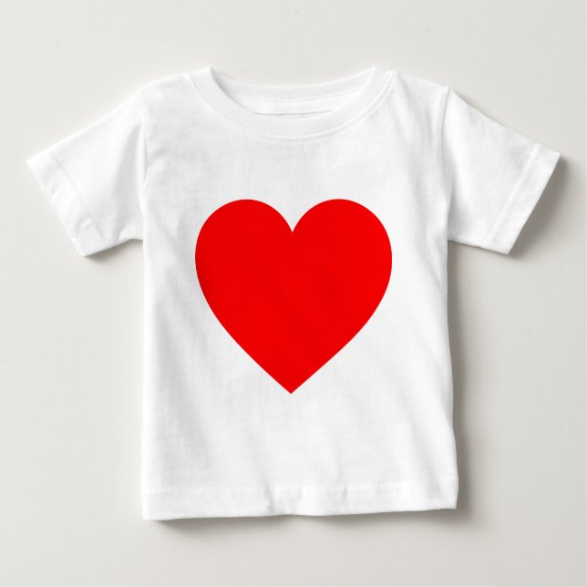Camiseta Para Bebê Coração (Frente)
