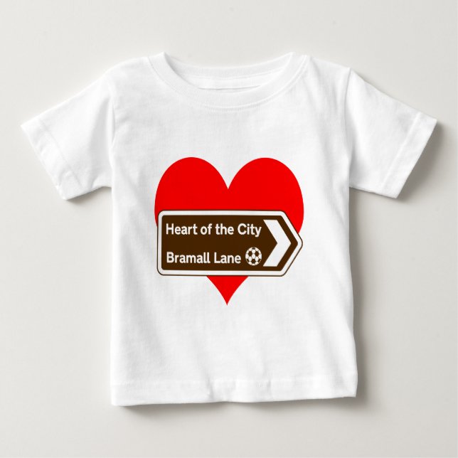 Camiseta Para Bebê Coração da cidade (Frente)