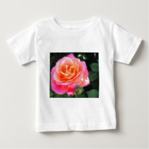 Camiseta Para Bebê Coração da Rosa Dourada