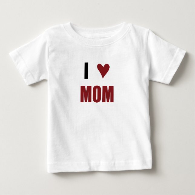 Camiseta Para Bebê Coração Mãe Toddler Tee (Frente)
