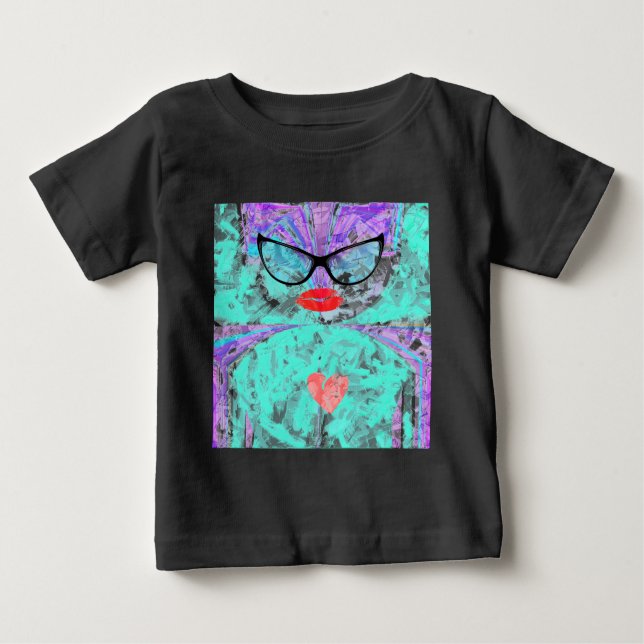 Camiseta Para Bebê Coração perfeito (Frente)