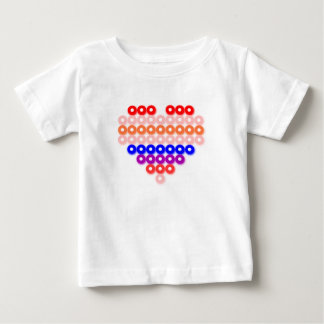 Camiseta Para Bebê Coração - Princesa Padrão #83 - PrinterKids