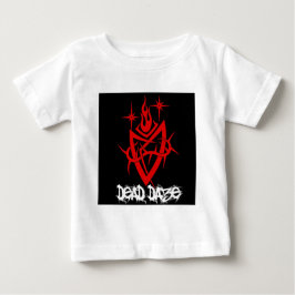 Camiseta Para Bebê Coração Tribal de Dias Mortos