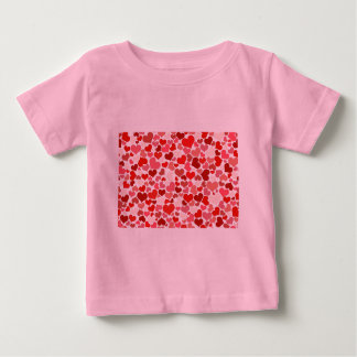 Camiseta Para Bebê Corações