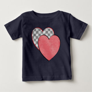 Camiseta Para Bebê Corações, Criança, Coração Orgânica