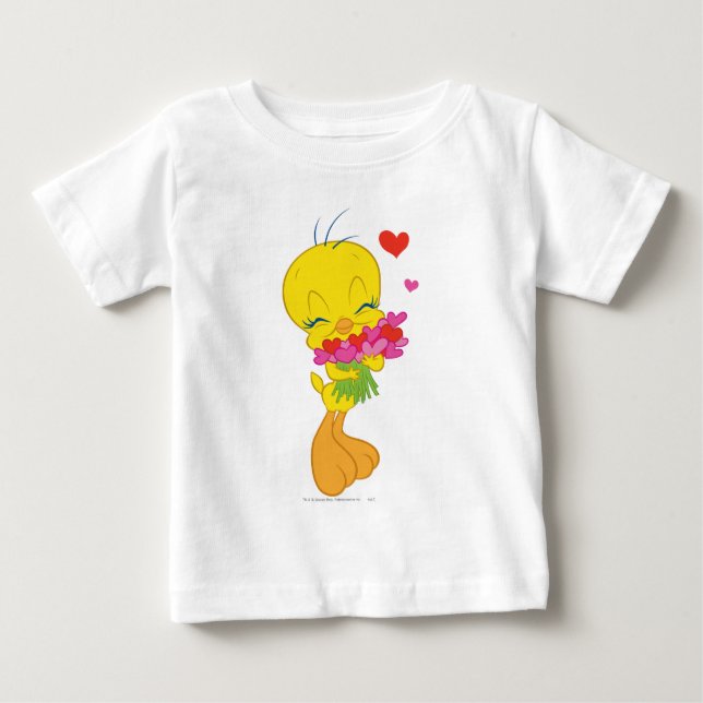 Camiseta Para Bebê Corações do TWEETY™ (Frente)