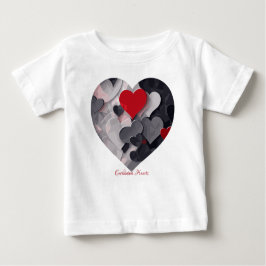 Camiseta Para Bebê Corações Encantados