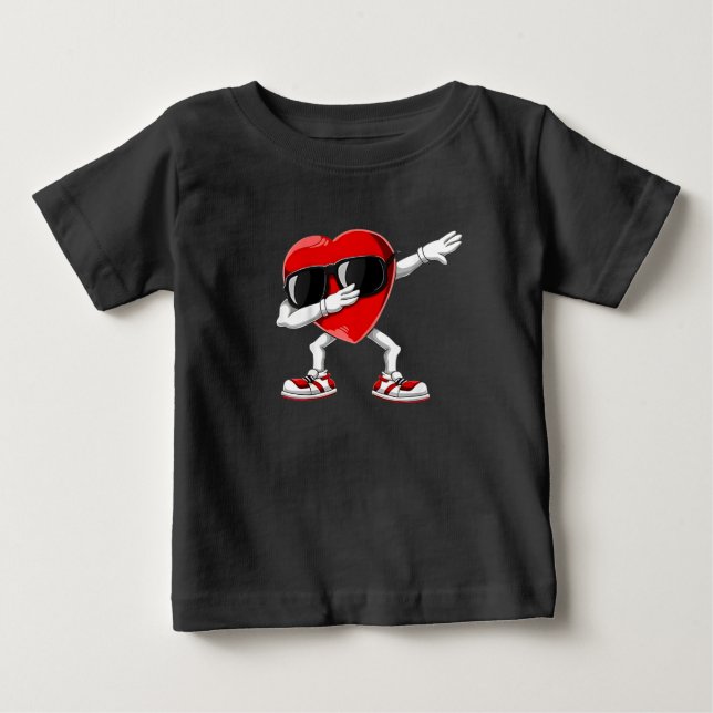 Camiseta Para Bebê Corações Escondidos Presentes Divertidos Homens Cr (Frente)