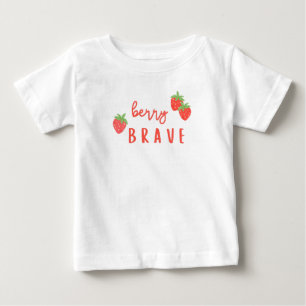 Camiseta Para Bebê corajoso de mirtilo infância câncer doente criança