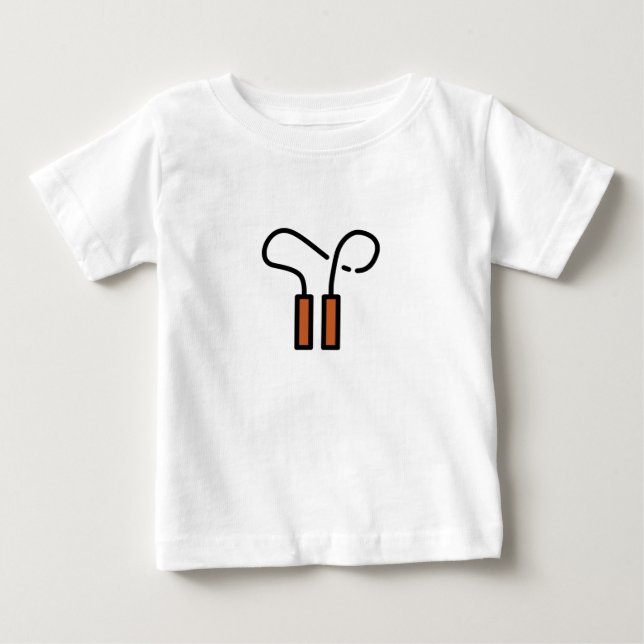 Camiseta Para Bebê corda de salto (Frente)