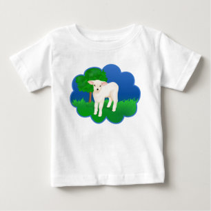 Camiseta Para Bebê Cordeiro da páscoa