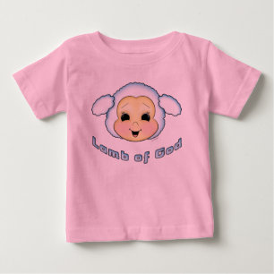 Camiseta Para Bebê Cordeiro do deus