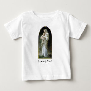Camiseta Para Bebê Cordeiro do deus - personalize