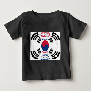 Camiseta Para Bebê Coreia do Sul
